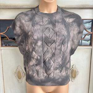 EUC Young Fabulous & Broke Anja Sweater in Seattle Gunmetal | Sz Small